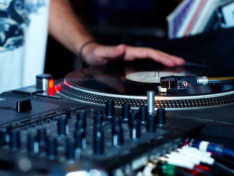 Top DJs in the Middle East: DJ spinning records