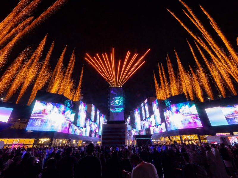 drone display at Boulevard Riyadh City