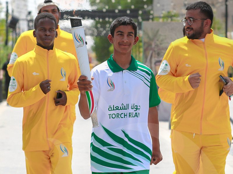 Saudi Games 2022 torch relay