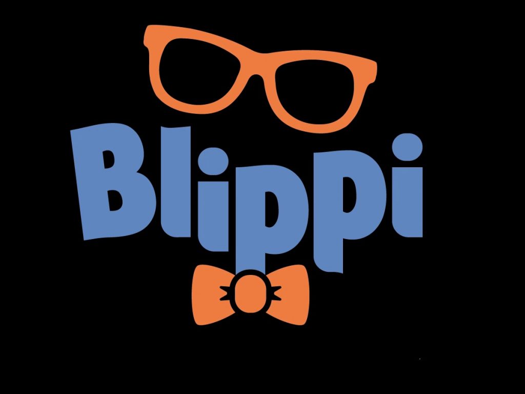 Blippi's World at Riyadh Season 2022: Blippi logo with glasses and bowtie