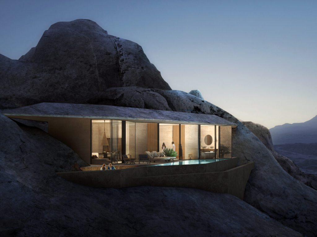 Desert rock construction: what the finished property will look like