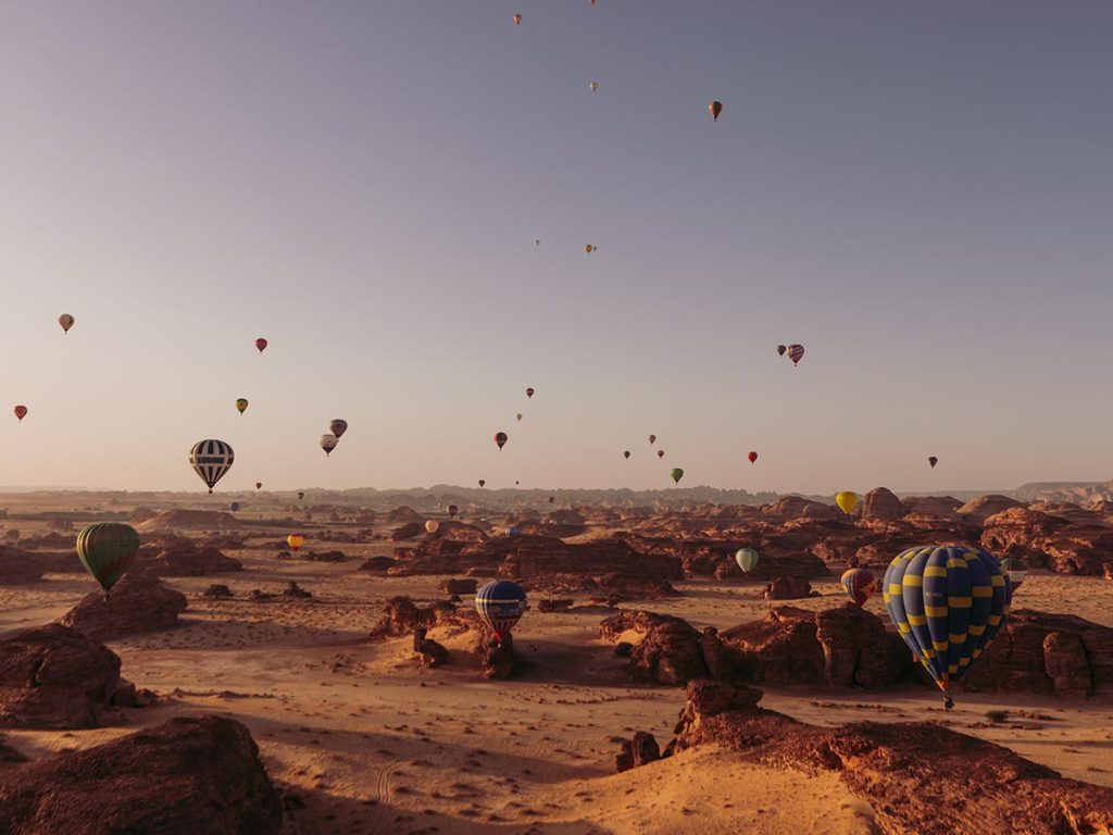 AlUla Skies Festival 2023: Hot air balloon tours