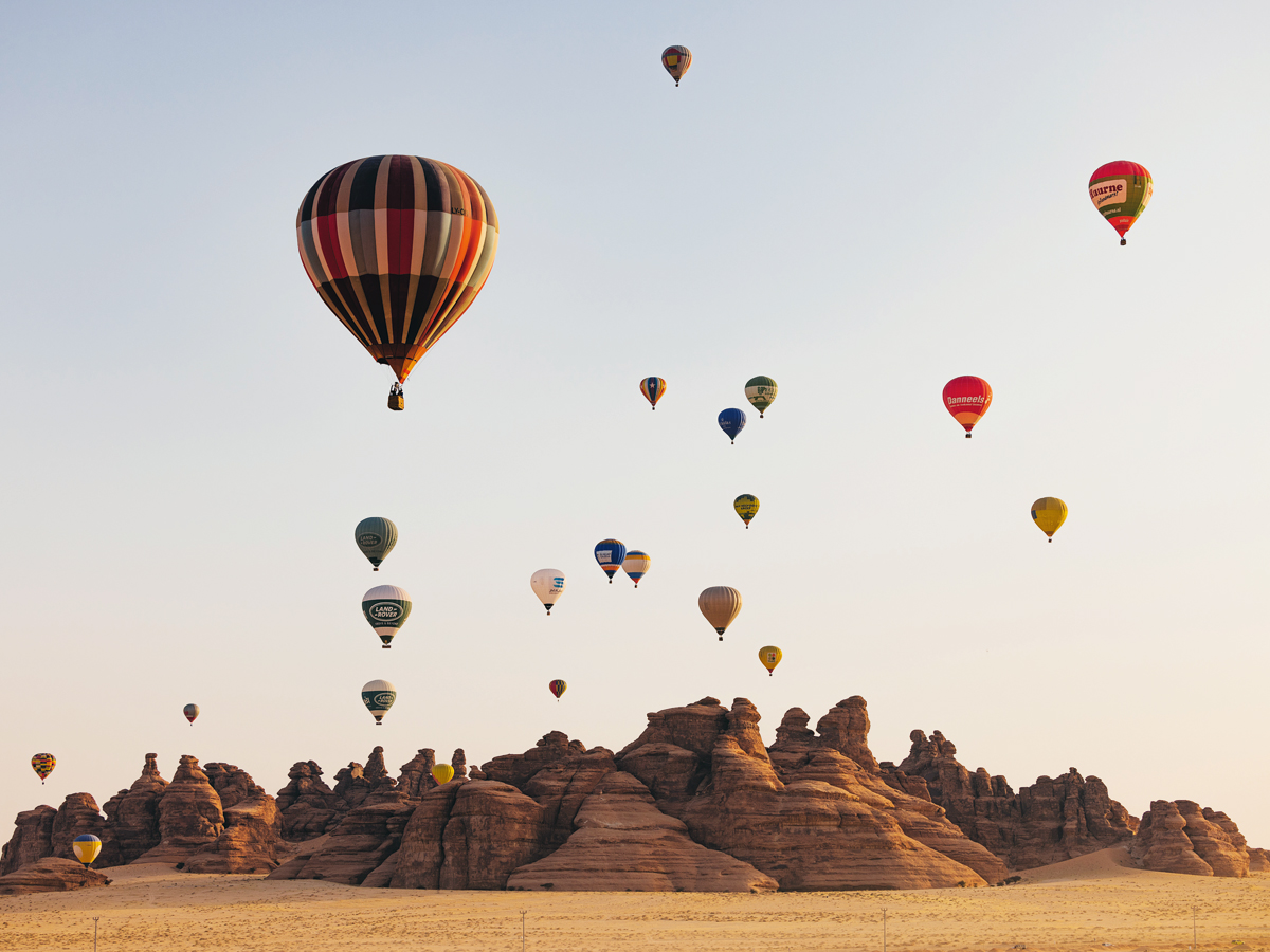 Soar across AlUla in hot air balloons with Hero Flights